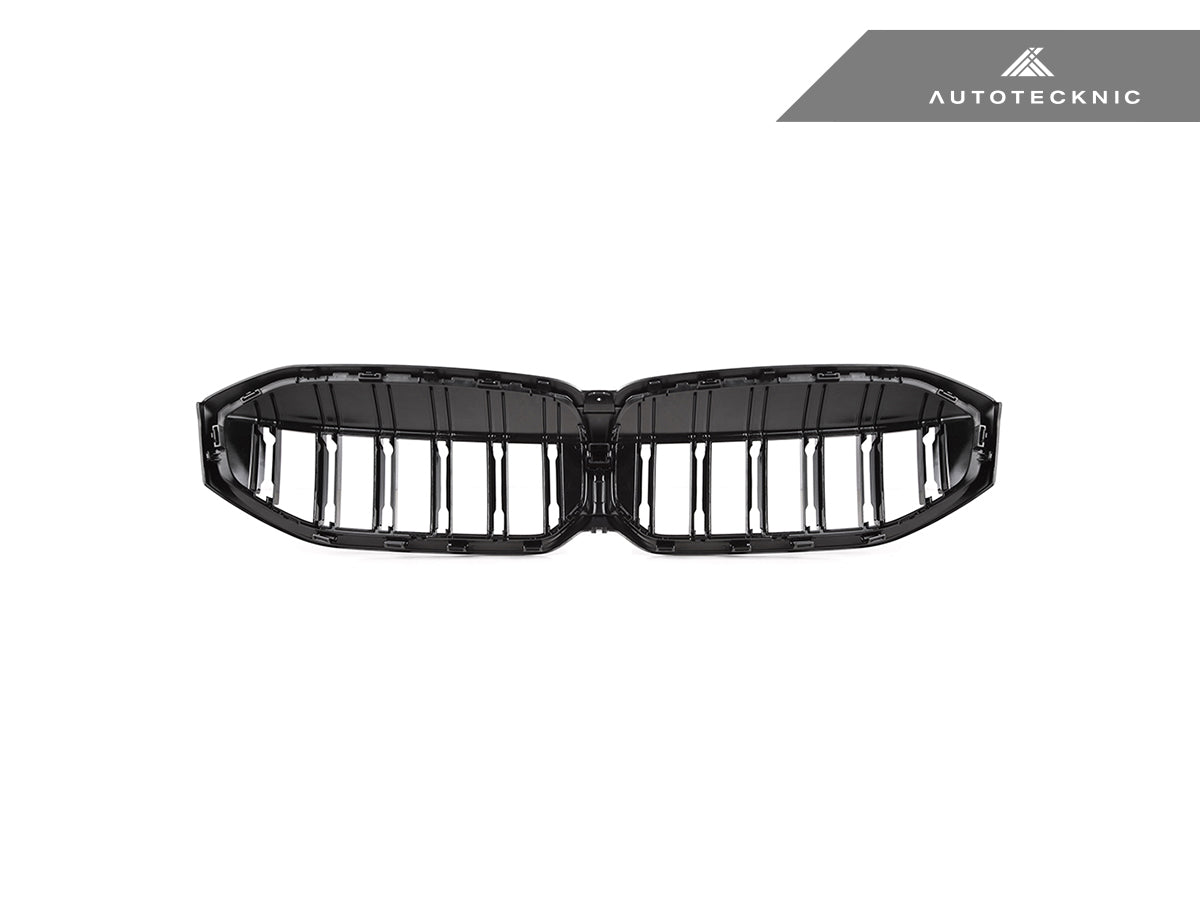 AutoTecknic Dual-Slats Gloss Black Front Grille - G20 3-Series LCI