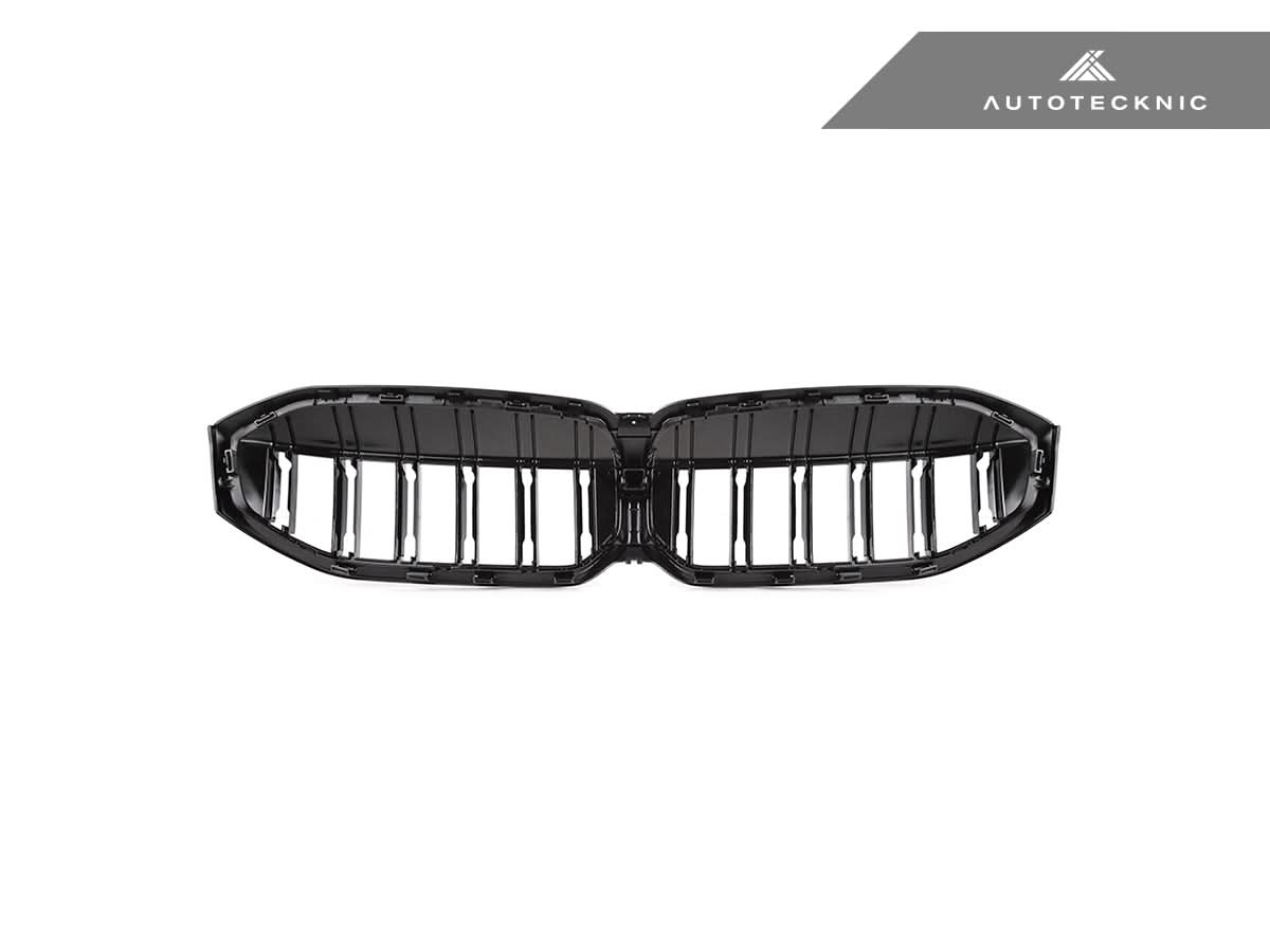 AutoTecknic Dual-Slats Gloss Black Front Grille - G20 3-Series LCI