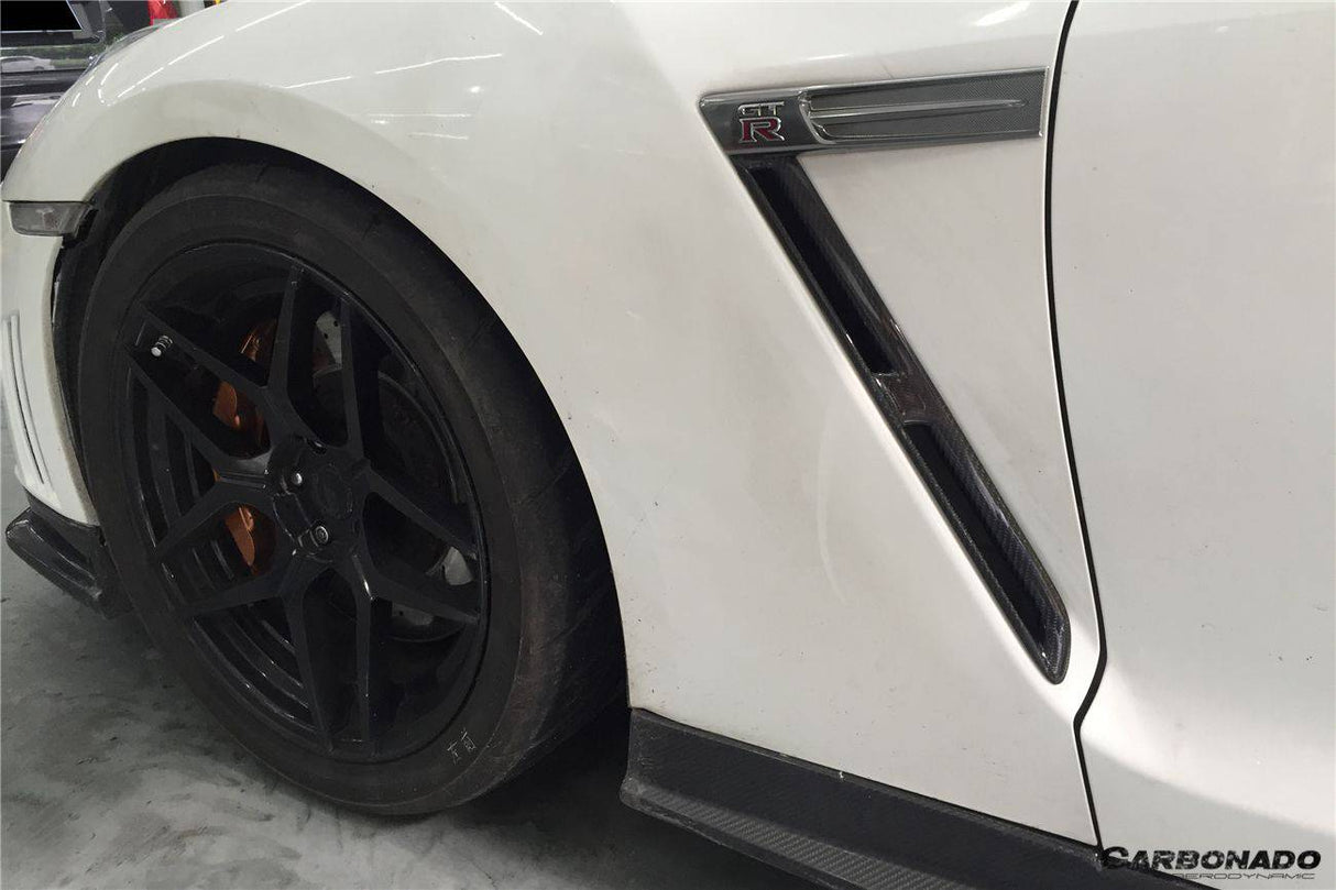 2008-2023 Nissan GTR R35 CBA/DBA/EBA OEM Style Carbon Fiber Fender Vents