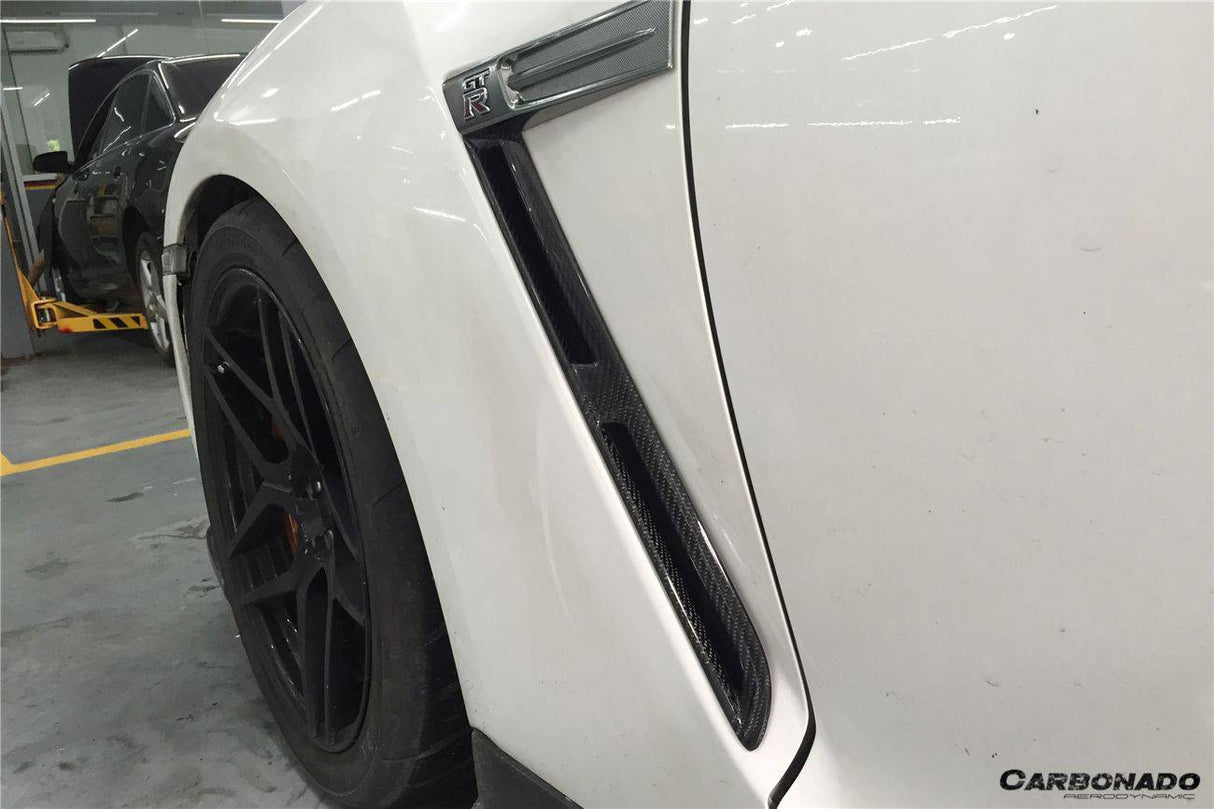 2008-2023 Nissan GTR R35 CBA/DBA/EBA OEM Style Carbon Fiber Fender Vents