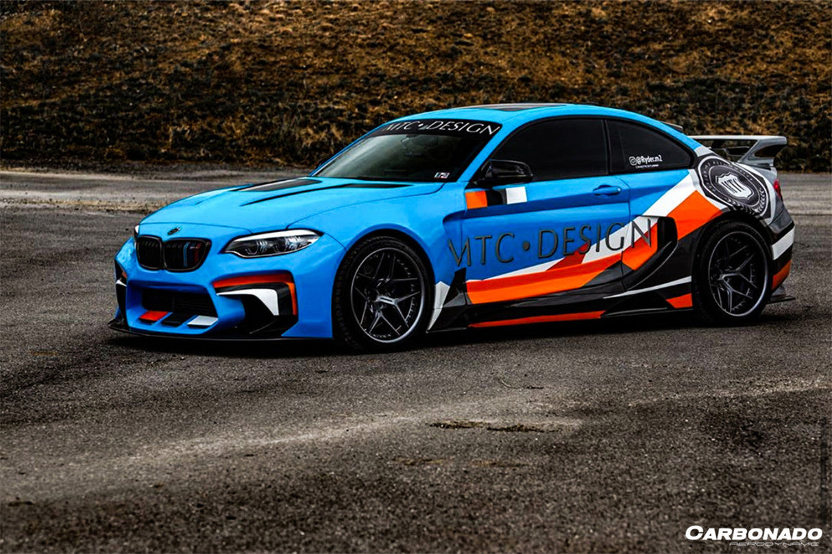 2016-2020 BMW M2 F87 VR Style Partial Carbon Fiber Wide Full Body kit