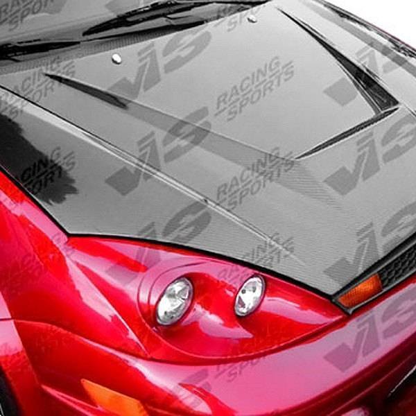 2000-2004 Ford Focus 4 doors 2 doors INVADER Style Carbon Fiber Black Hood