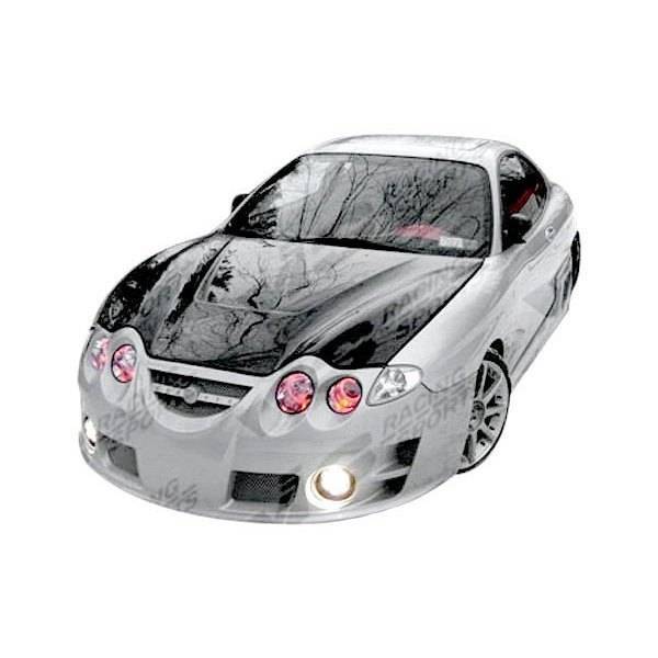 2000-2002 Hyundai Tiburon 2 doors INVADER Style Carbon Fiber Black Hood