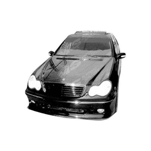 2000-2002 Mercedes E Class 4 doors OEM Style Carbon Fiber Black Hood