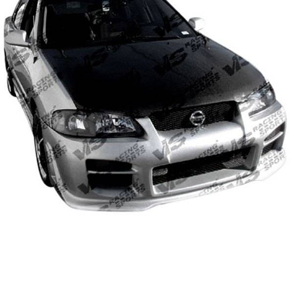 2000-2003 Nissan Sentra 4 doors OEM Style Carbon Fiber Black Hood