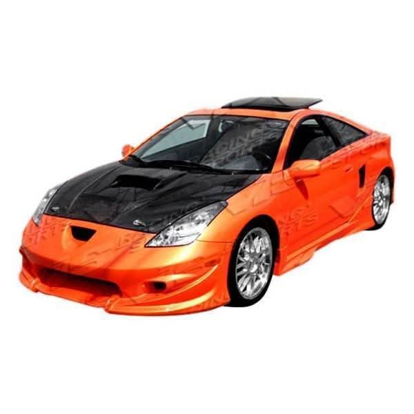 2000-2005 Toyota Celica 2 doors INVADER Style Carbon Fiber Black Hood