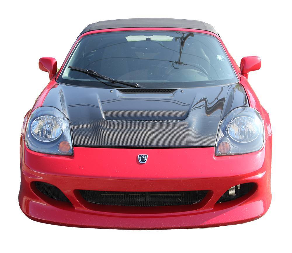 2000-2005 Toyota MRS 2 doors V Line Style Carbon Fiber Black Hood