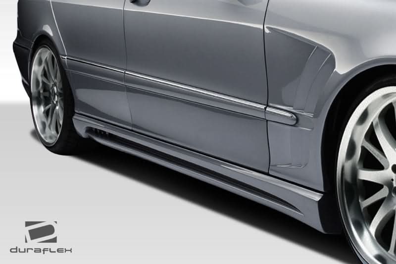 2000-2006 Mercedes S Class W-2 Style Side Skirts (Long Wheelbase) - FRP