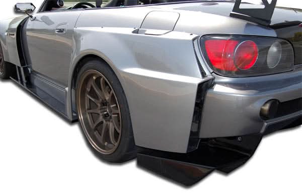 2000-2009 Honda S2000 AM-S Style Wide Body Rear Fender Flares - FRP