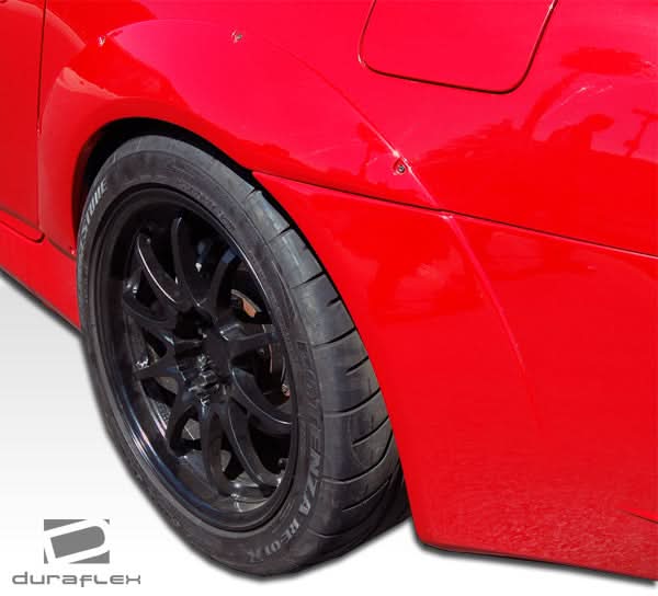 2000-2009 Honda S2000 A-Sport Style Rear Fender Flares - FRP