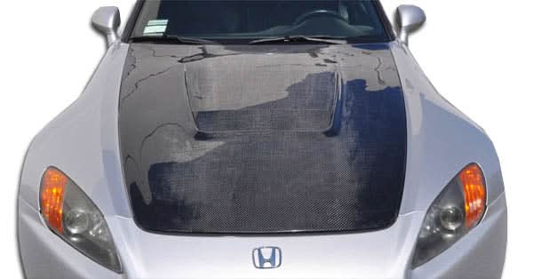 2000-2009 Honda S2000 A-Sport Style Hood - 2 Piece Carbon Fiber