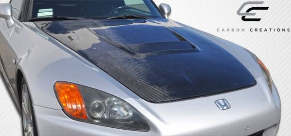 2000-2009 Honda S2000 A-Sport Style Hood - 2 Piece Carbon Fiber