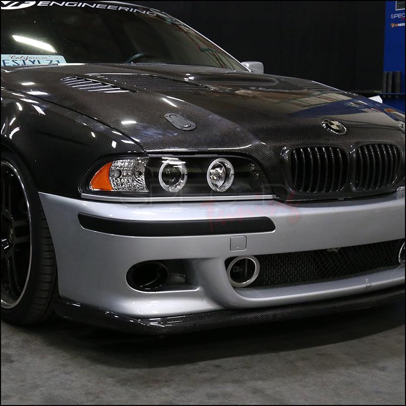 Spec-D Projector Headlights BMW 525i 528i 530i 535i 540i E39 (96-03) LED Halo - Black or Chrome