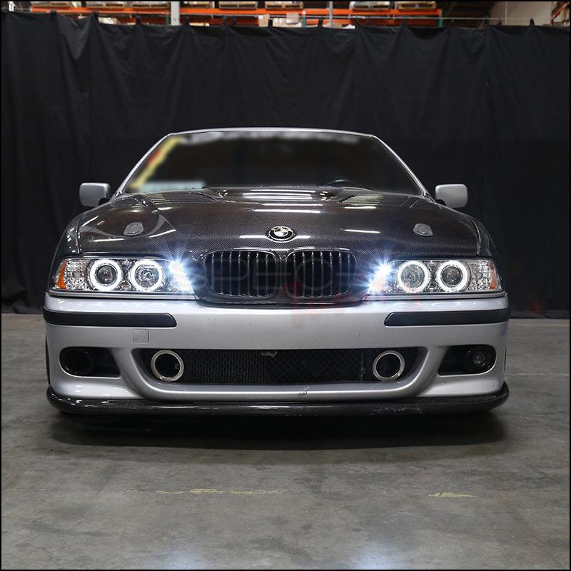 Spec-D Projector Headlights BMW 525i 528i 530i 535i 540i E39 (96-03) LED Halo - Black or Chrome