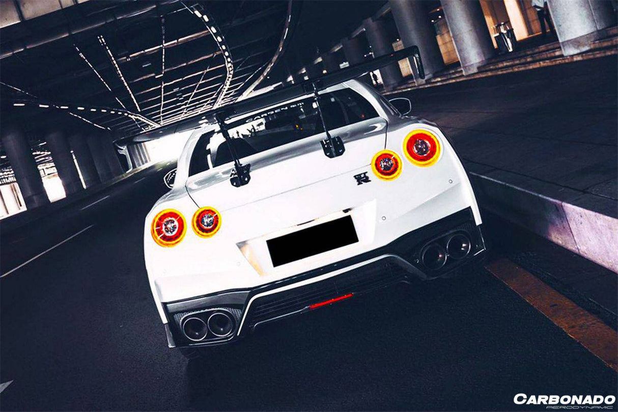 2012-2023 Nissan GTR R35 DBA EBA NISMO Style Carbon Fiber Rear Diffuser With Break Light