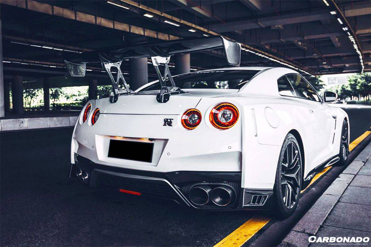 2012-2023 Nissan GTR R35 DBA EBA NISMO Style Carbon Fiber Rear Diffuser With Break Light