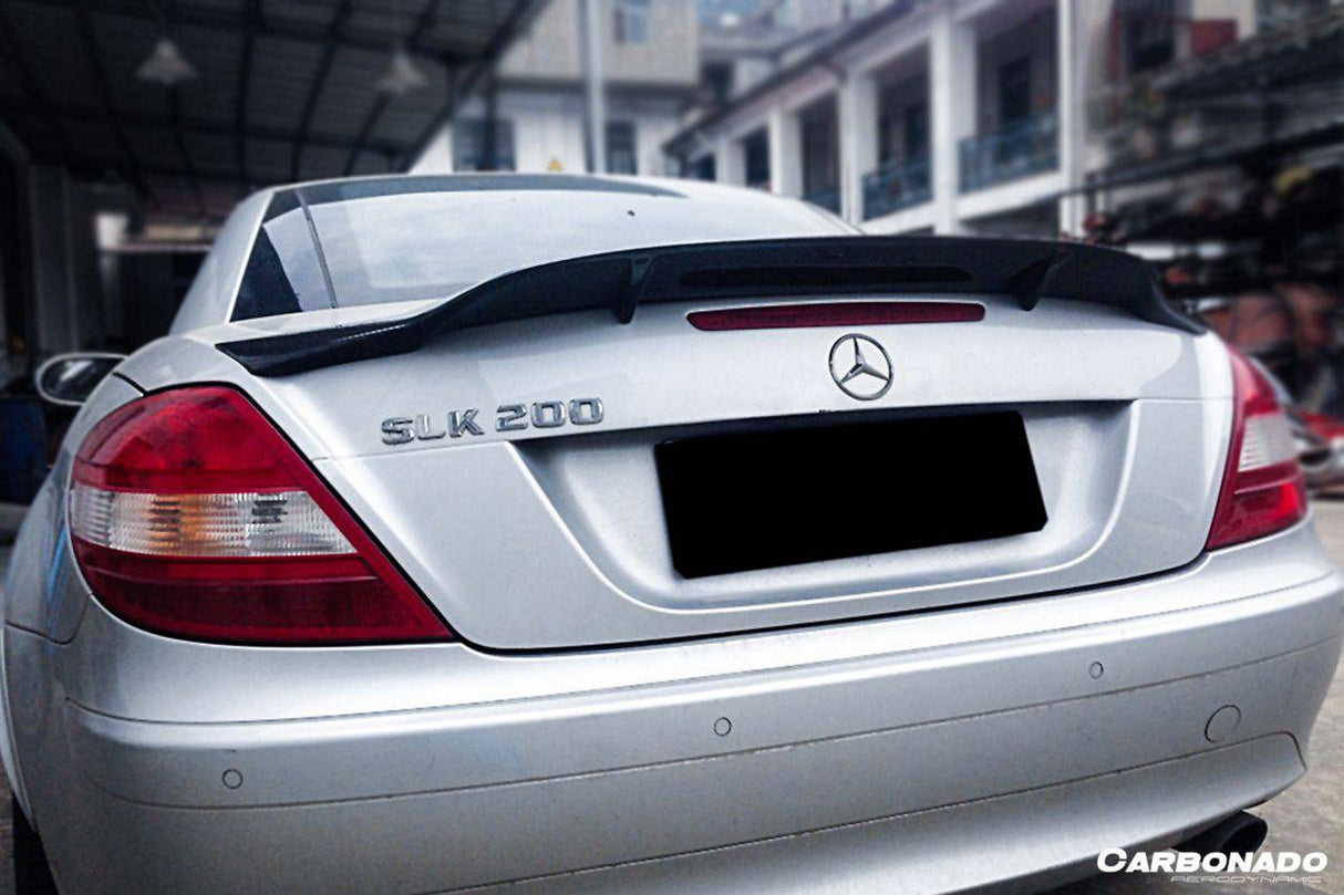 2005-2011 Mercedes Benz SLK R171 RT Style Carbon Fiber Trunk Spoiler