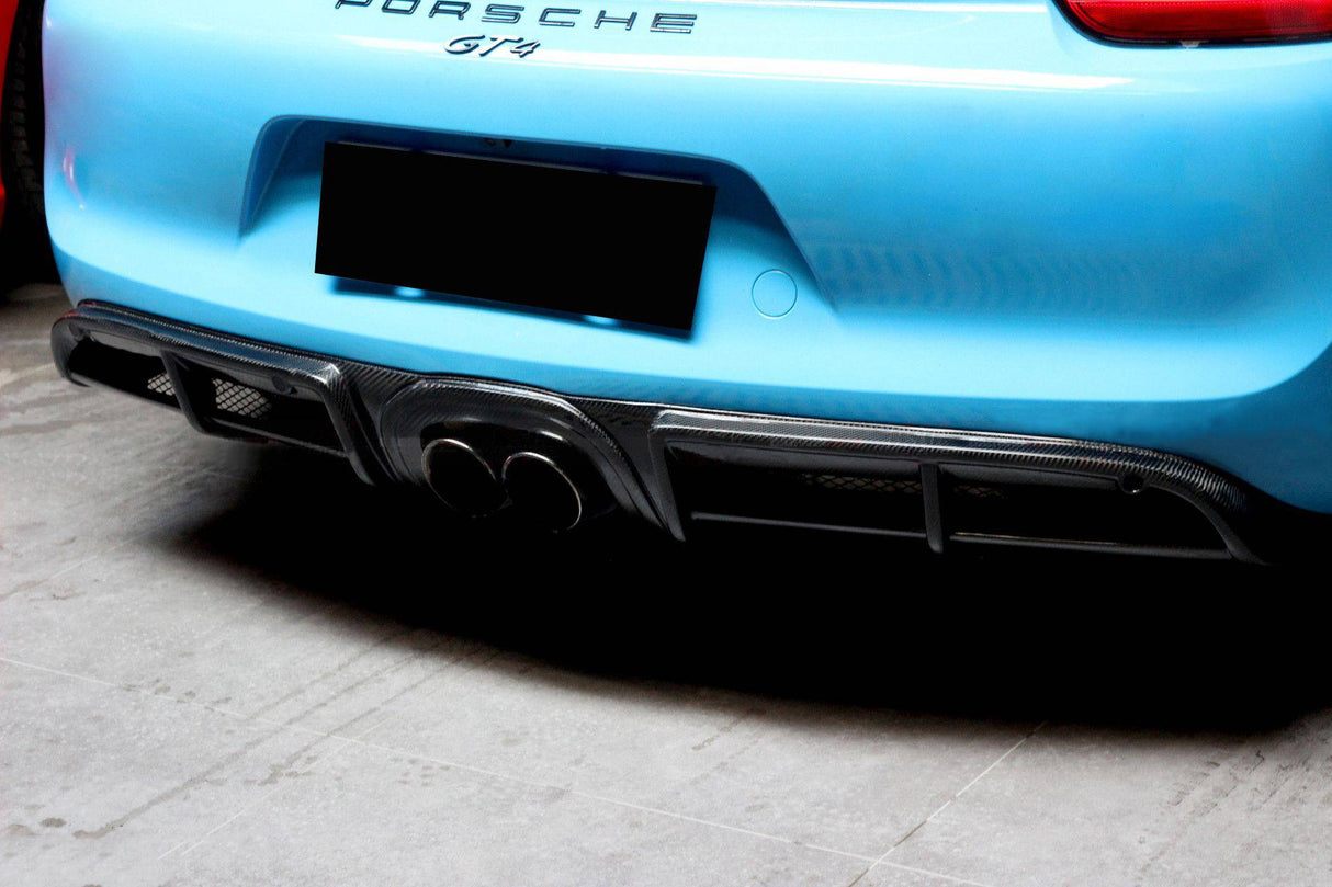 2012-2016 Porsche 981 Boxster Cayman GT4 Style Rear Diffuser