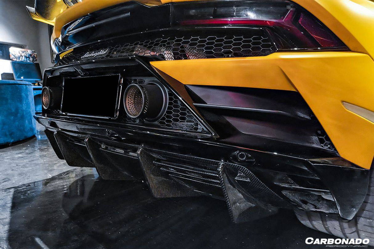 2019-2023 Lamborghini Huracan EVO OD Style Carbon Fiber Rear Diffuser