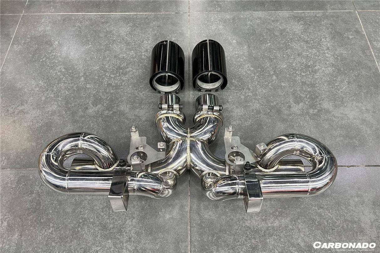 2019-2024 Porsche 911 992 Carrera S 4 4S Targa Cabriolet Exhaust (for GT3 Style Bumper)