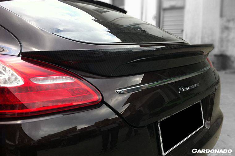 2010-2013 Porsche Panamera 970.1 TAS Style Carbon Fiber Trunk Spoiler