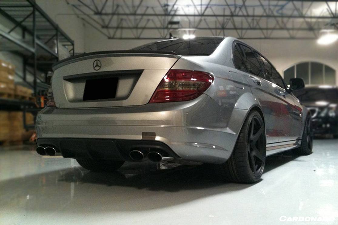 2008-2011 Mercedes Benz W204 C63 AMG AK STYLE CARBON FIBER DIFFUSER