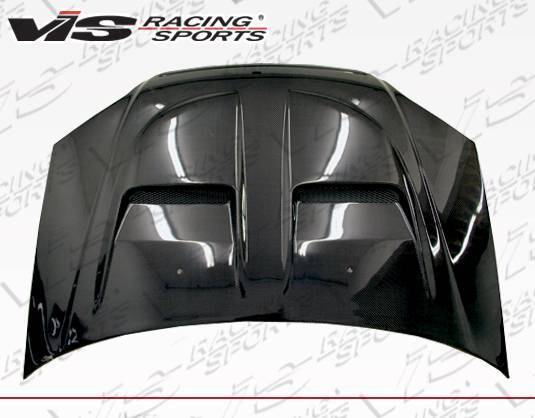 2001-2003 Honda Civic 4 doors 2 doors XTREME GT Style Carbon Fiber Black Hood
