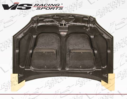 2001-2003 Honda Civic 4 doors 2 doors XTREME GT Style Carbon Fiber Black Hood