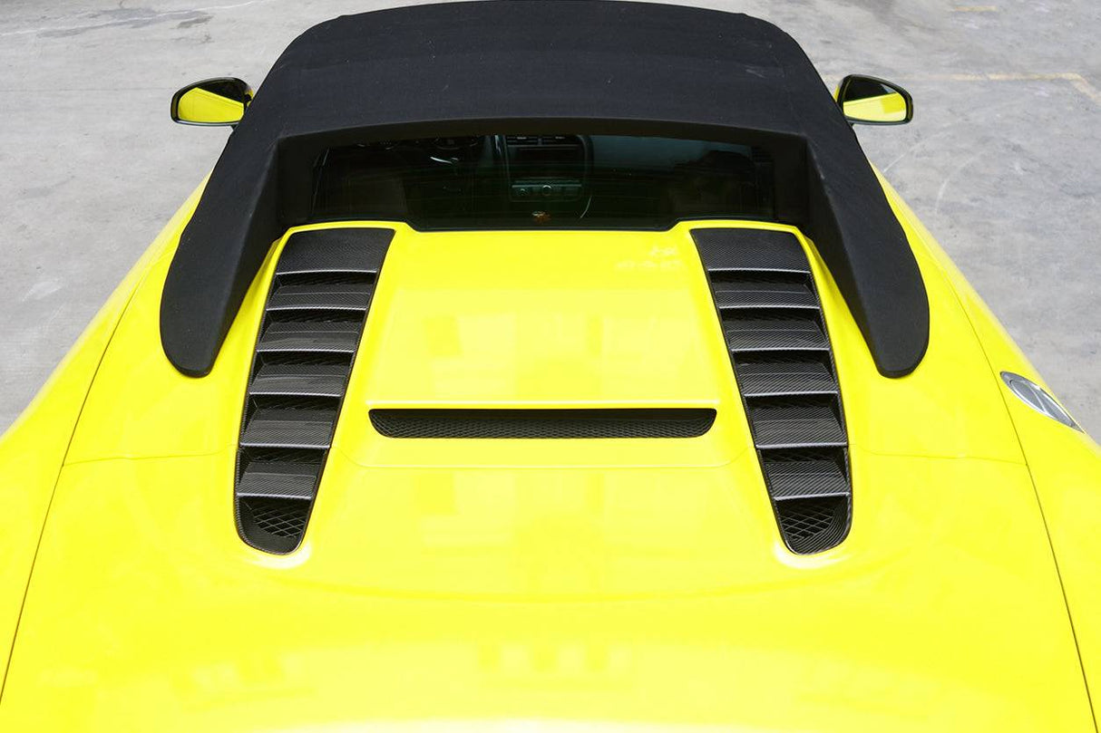 2009-2015 Audi R8 Spyder OE Style Carbon Fiber Trunk Air Scoop Cover