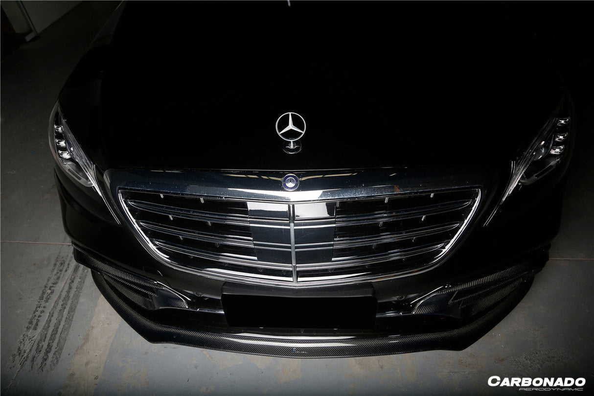 2017-2020 Mercedes Benz S63 AMG W222.2 Sedan MSY Style Carbon Fiber Front Bumper Vents