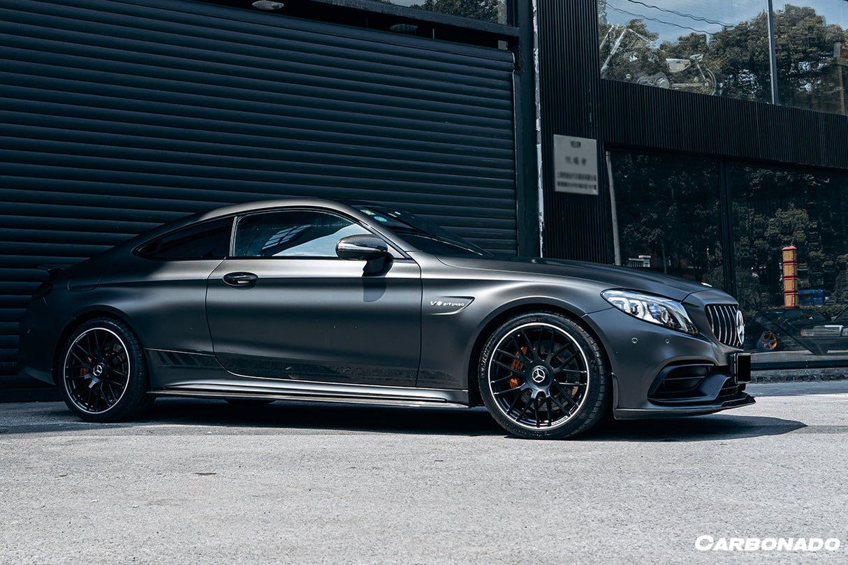 2015-2021 Mercedes Benz W205 C63 S AMG Coupe BKSS Style Carbon Fiber Front Lip