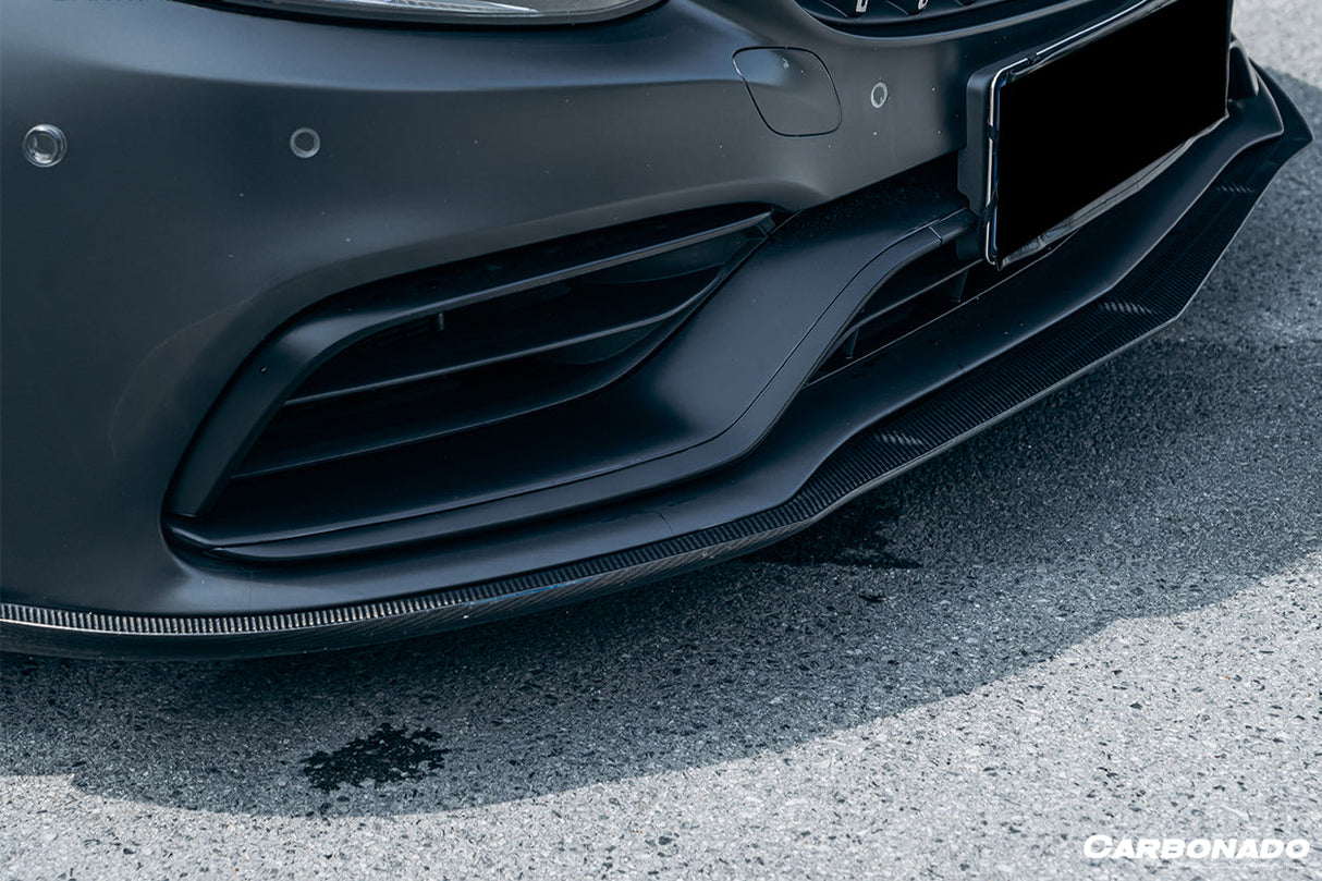 2015-2021 Mercedes Benz W205 C63 S AMG Coupe BKSS Style Carbon Fiber Front Lip