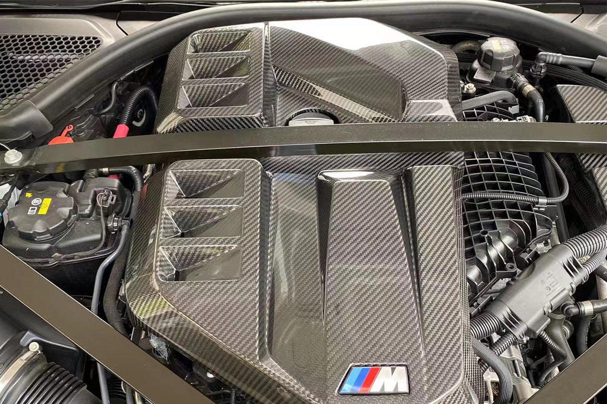 2021-UP BMW Autoclave Carbon Fiber Engine Cover Carbonado (OE) Fits: G80 M3, G82 M4, G83 M4,G87 M2