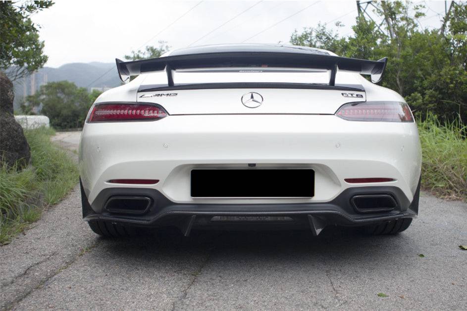 2015-2021 Mercedes Benz AMG GT GTS RZS Style Carbon Fiber Rear Diffuser