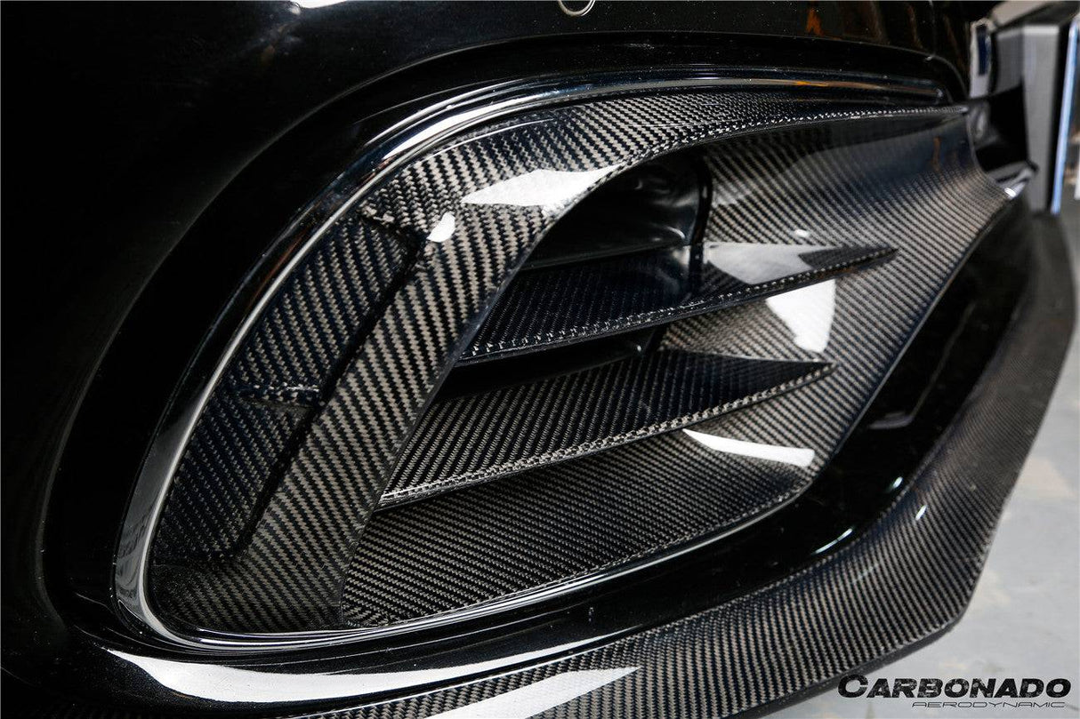 2017-2020 Mercedes Benz S63 AMG W222.2 Sedan MSY Style Carbon Fiber Front Bumper Vents