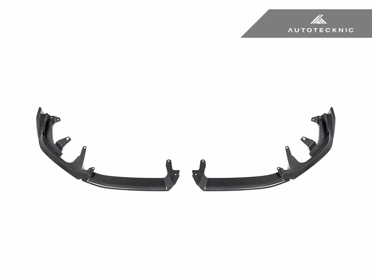 AutoTecknic Dry Carbon Front Lip Splitter Set - BMW G60 5-Series
