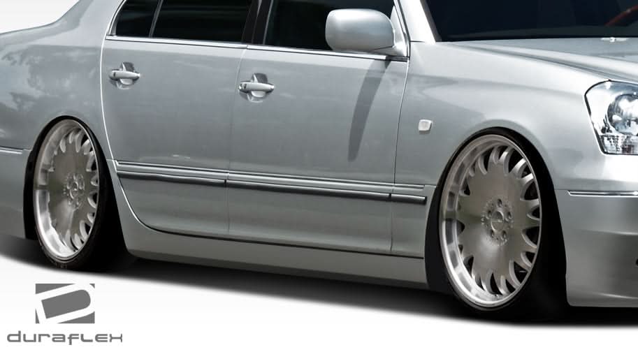 2001-2003 Lexus LS430 VIP Style Side Skirts Rocker Panels - FRP