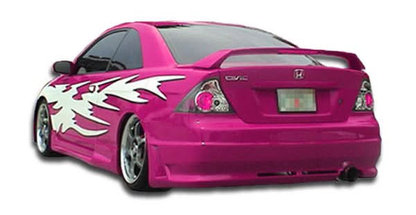 2001-2005 Honda Civic 2DR R34 Style Rear Bumper Cover - FRP