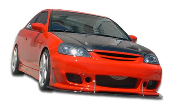 2001-2003 Honda Civic B-2 Style Front Bumper Cover - FRP