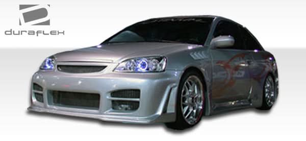 2001-2003 Honda Civic R34 Style Front Bumper Cover - FRP