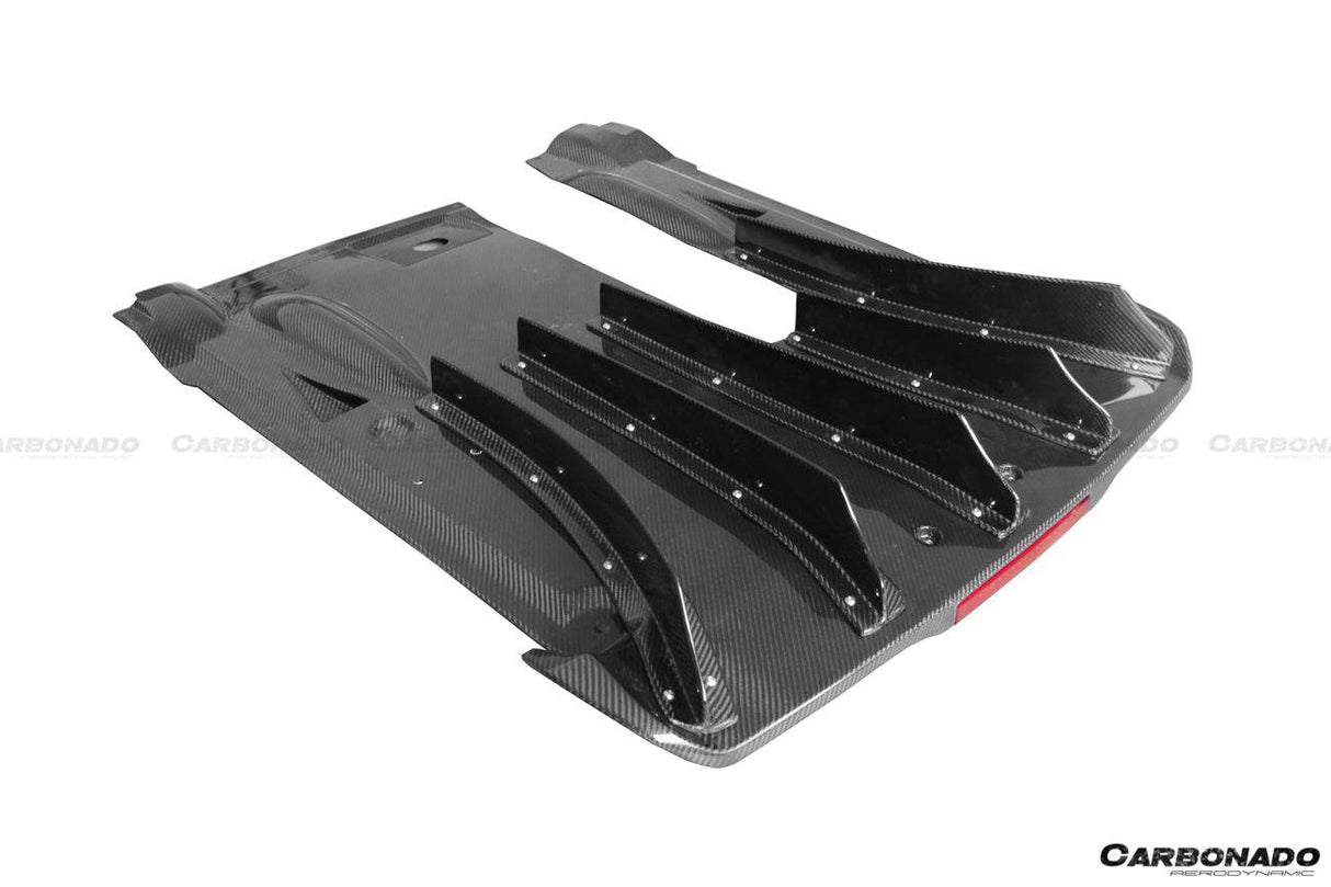 2012-2023 Nissan GTR R35 DBA & EBA NISMO Style Carbon Fiber Rear Diffuser With Canards & Break Light