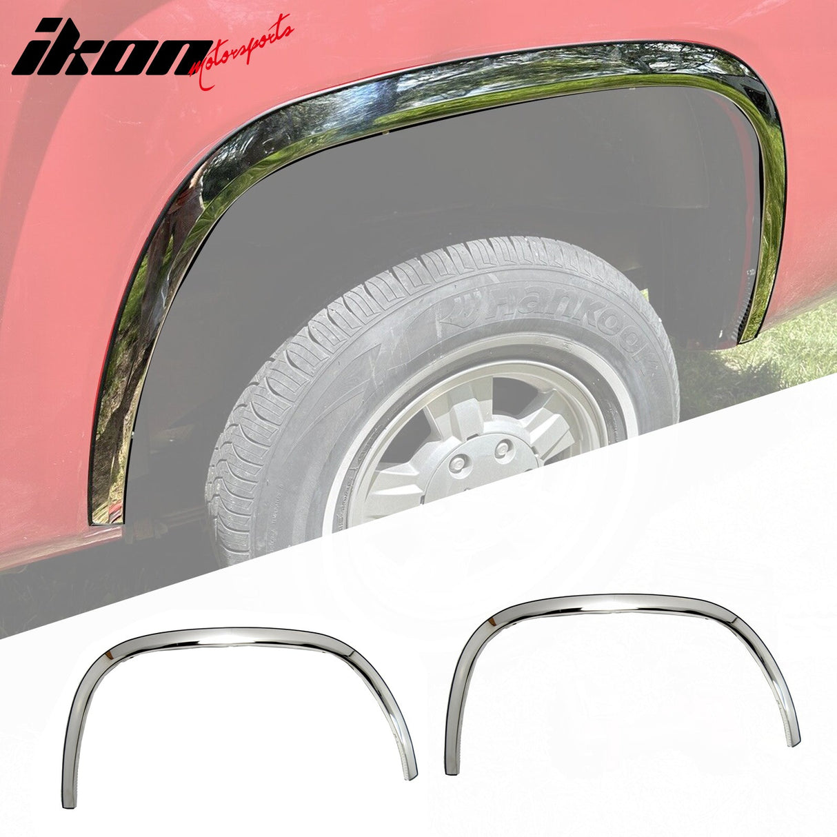 2004-2012 Chevy Colorado Canyon Fender Flares Stainless Steel Polished