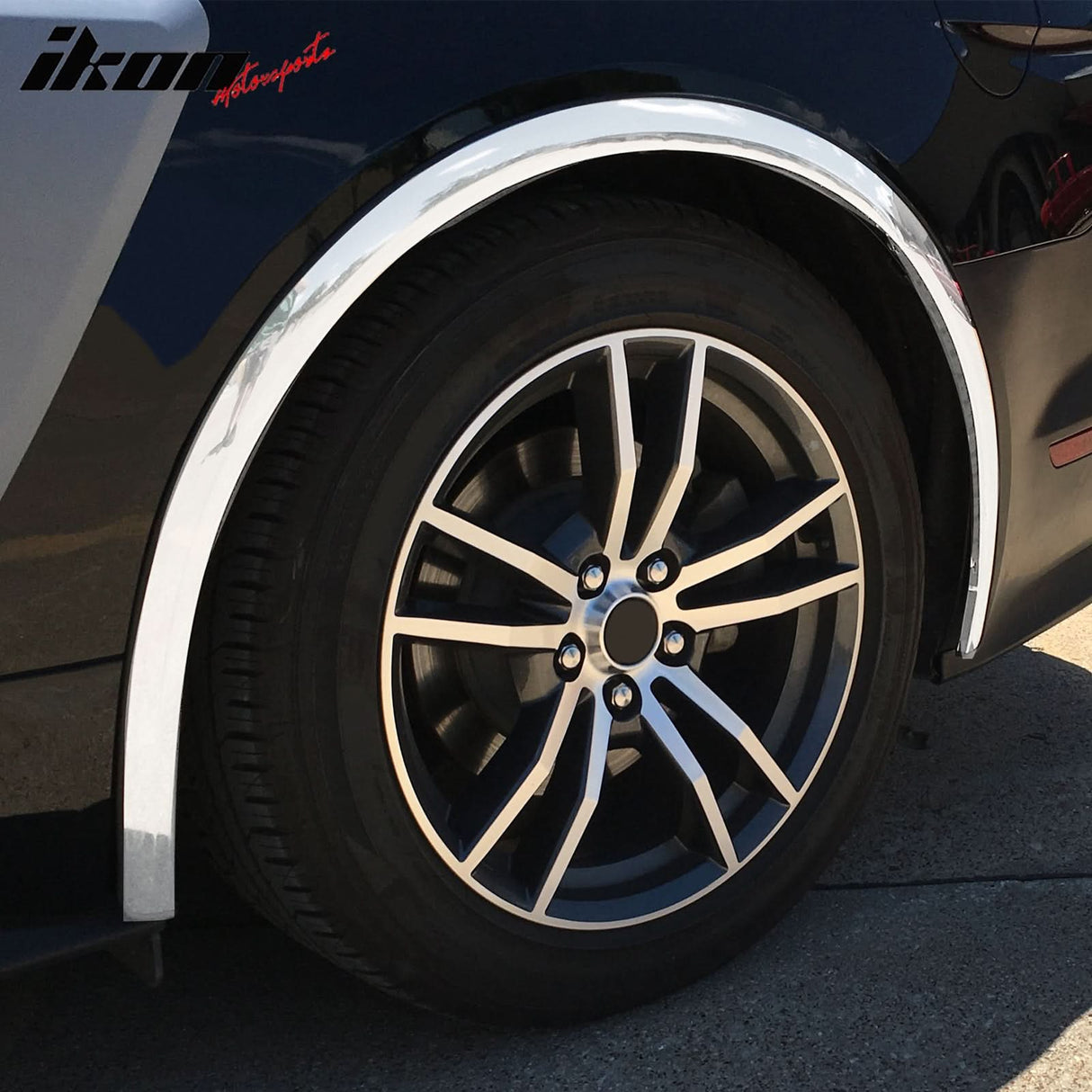 2015-2017 Ford Mustang Fender Flare Cover Stainless Steel Polished