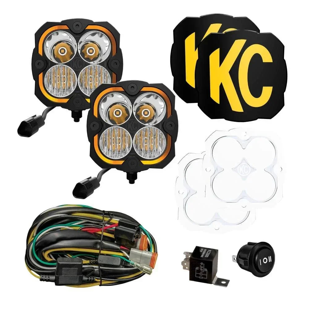 KC HiLiTES / Baja Designs A-Pillar Ditch Light Kit - 2024+ Land Cruiser