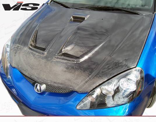2002-2006 Acura RSX 2 doors TECHNO R Style Carbon Fiber Black Hood
