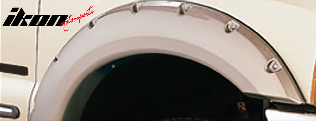 1999-2007 Ford F250 F350 Superduty Rivet Bolt Fender Flares Smooth ABS