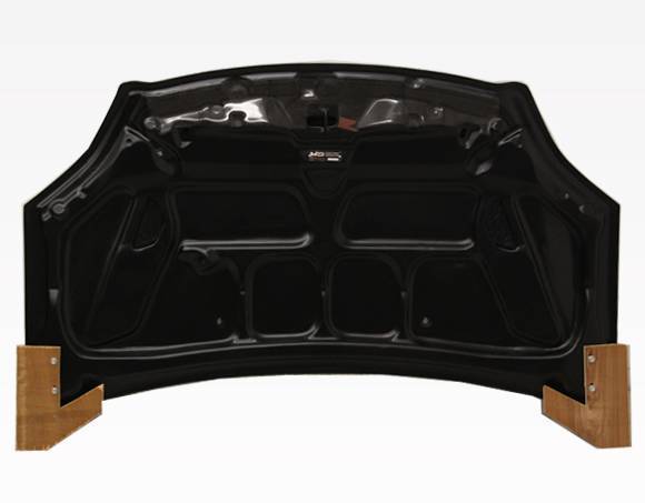 2002-2005 Honda Civic Hatchback TECHNO R Style Carbon Fiber Black Hood