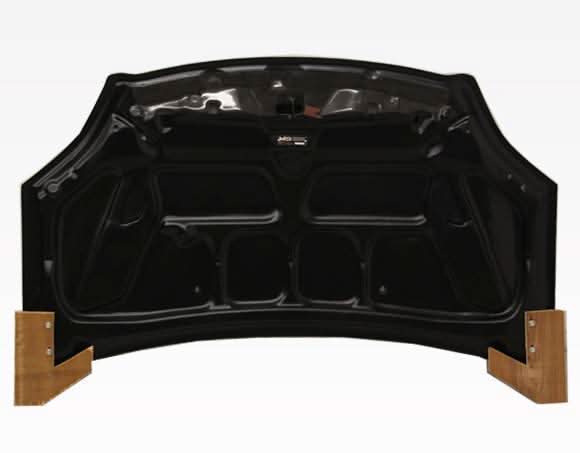 2002-2005 Honda Civic Hatchback TECHNO R Style Carbon Fiber Black Hood