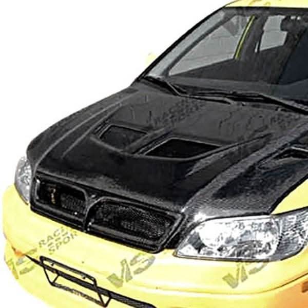 2002-2003 Mitsubishi Lancer 4 doors EVO Style Carbon Fiber Black Hood