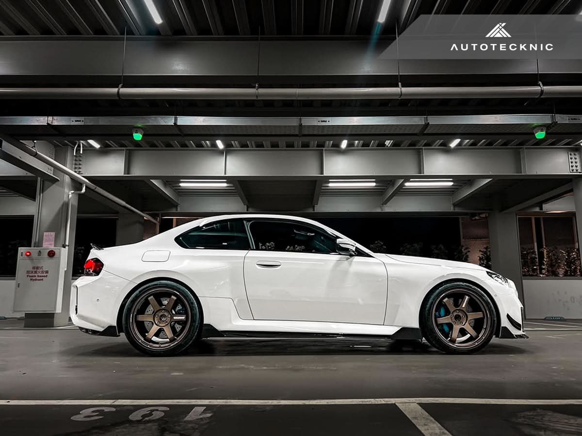 AutoTecknic Dry Carbon Side Skirt Extension Set - G87 M2